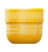 Yellow container of "The Pads" ingrown hair eliminator with 30 pads for skincare and grooming.