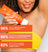 Close-up of a person applying an orange-surfaced exfoliating scrub to their underarm, highlighting product benefits for smoother skin and reduced bumps.