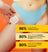 Close-up of a person applying a skincare pad to the upper thigh with text highlighting 86% smoothing skin, 80% minimizing razor burn and bumps, and 80% reducing ingrown hairs after grooming.