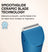 Blue electric trimmer showcasing SmoothGlide ceramic blade technology for smooth, bump-free, comfortable shaving and trimming.