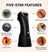 Black cordless trimmer with ceramic blade, built-in guide comb, waterproof tech, guide light, travel lock, USB-C charger, charging dock.