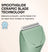 Smoothglide ceramic blade trimmer in mint green for comfortable shave, preventing razor burn, bumps, and ingrown hairs.