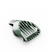 Adjustable clipper guard attachment with comb teeth for hair trimming and grooming tools in white background.