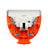 Professional hair clipper blade attachment in orange and silver, suitable for grooming and trimming maintenance.