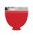 Red and silver hair clipper head on a white background
