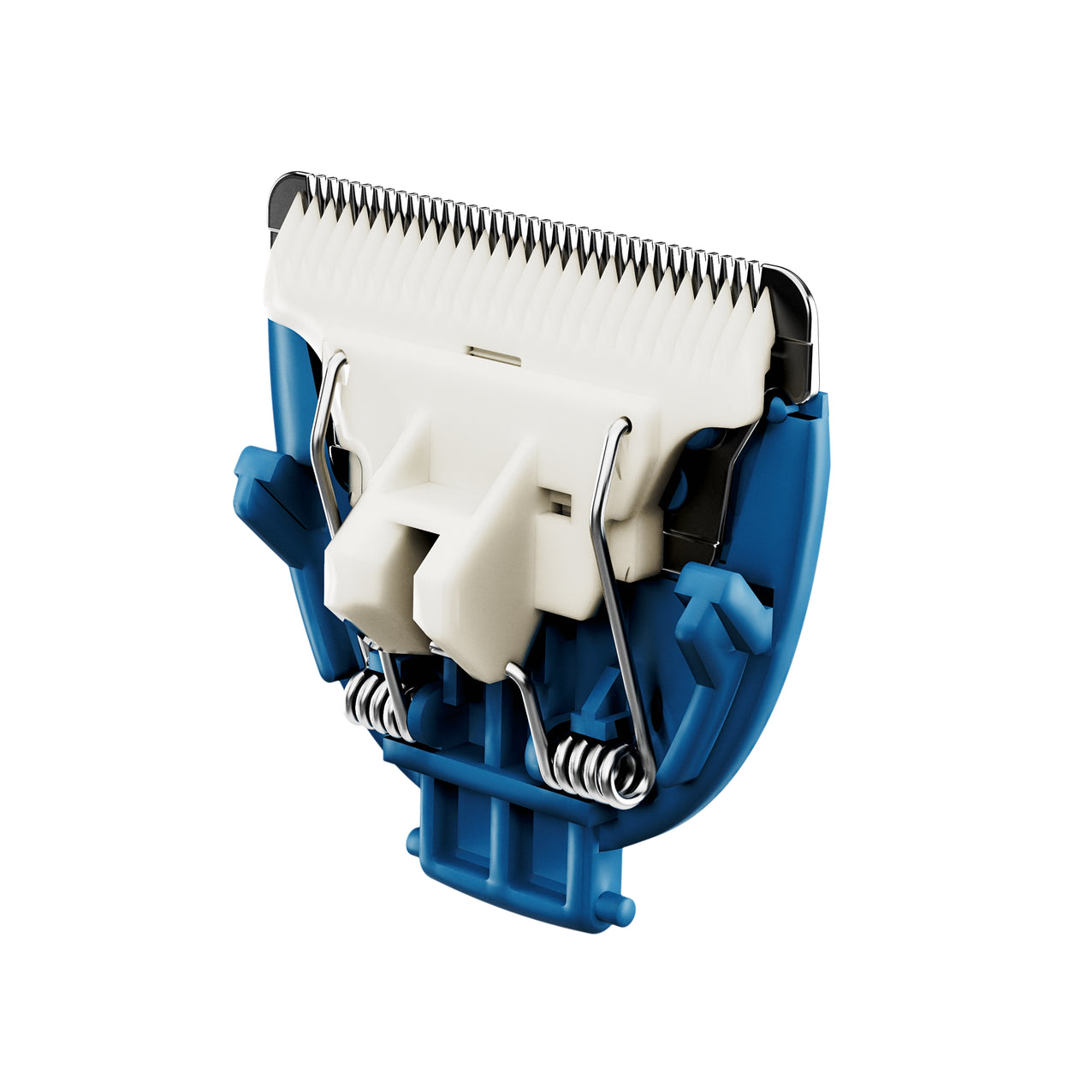 Professional electric hair clipper replacement blade close-up, grooming tool accessory for precise haircut trimming