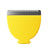 Yellow electric hair clipper blade with fine stainless steel teeth, suitable for grooming and haircutting tools.