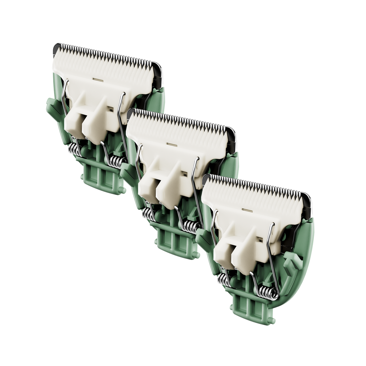 Three replacement blades for the Meridian Trimmer in Sage color