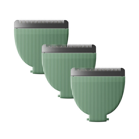 Three replacement blades for the Meridian Trimmer in Sage color