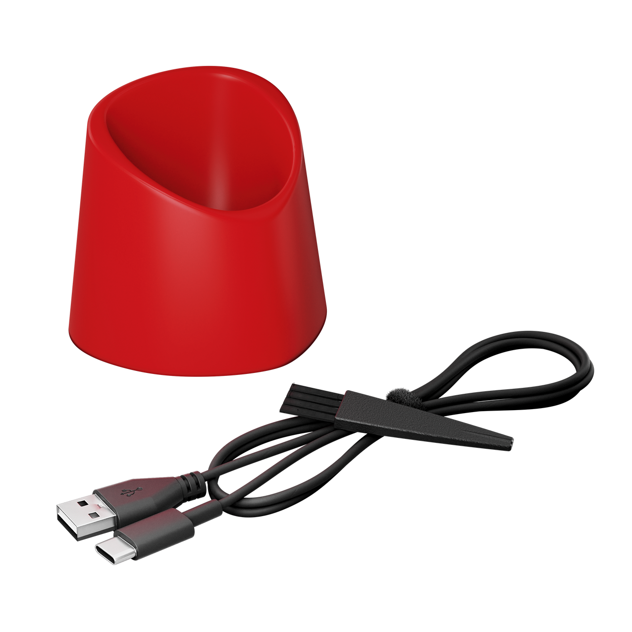 Meridian Trimmer Plus charging station in Lava color