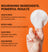 Facial cleansing pad held by hand with text highlighting AHAs, BHAs, witch hazel, aloe vera, and niacinamide benefits for skin care.