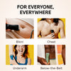 Electric trimmers for bikini, chest, underarm, and below-the-belt grooming on diverse skin tones and body types.