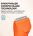 Orange electric trimmer with SmoothGlide ceramic blade technology for smooth, comfortable trimming without razor burn or ingrowns.