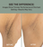 Before and after using the slimmer trimmer on the armpit